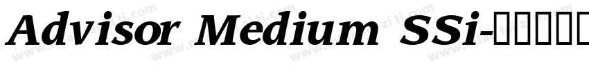 Advisor Medium SSi字体转换